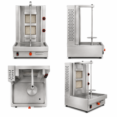 Commercial 2-Burner Gas Shawarma Machine | 9kW LPG Doner Kebab Grill GH-R2