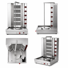 Commercial 5-Head Gas Shawarma Machine | LPG Vertical Doner Kebab Grill GH-R5