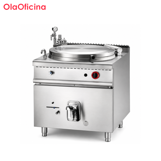 Commercial 150L Gas Indirect Heating Jacketed Kettle | LPG/NG Boiling Pan JZ-G150