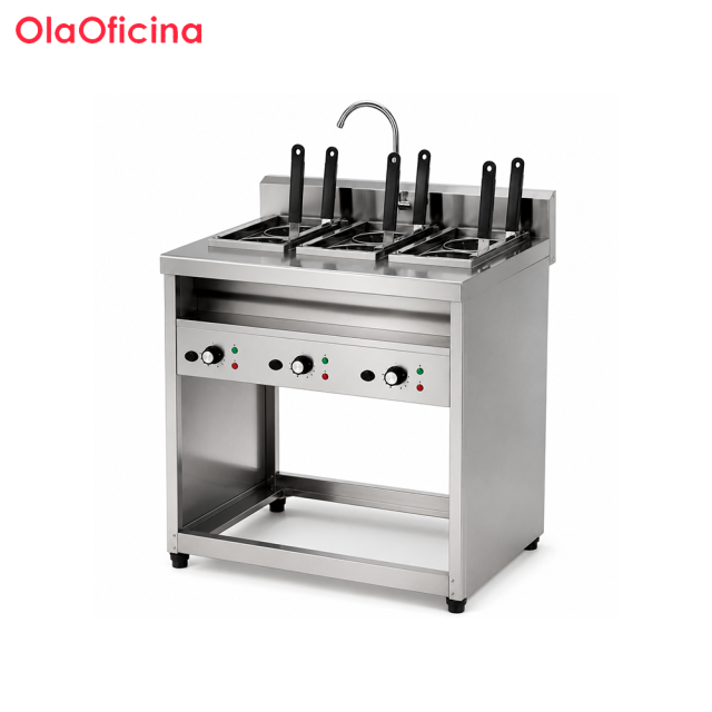 Commercial 6-Basket Electric Pasta Cooker | Floor-Standing Noodle Boiler DM-6