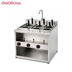 Commercial 6-Basket Gas Pasta Cooker | Floor-Standing Noodle Boiler ZM-6HXR