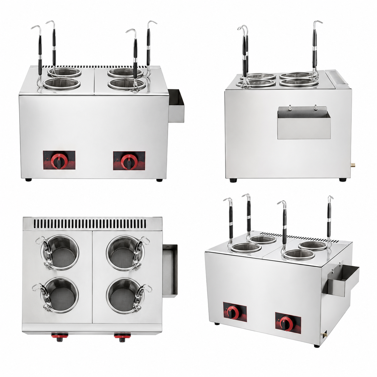 Commercial 2-Cylinder Gas Noodle Cooking Stove | Double LPG Noodle Cooker GM-2
