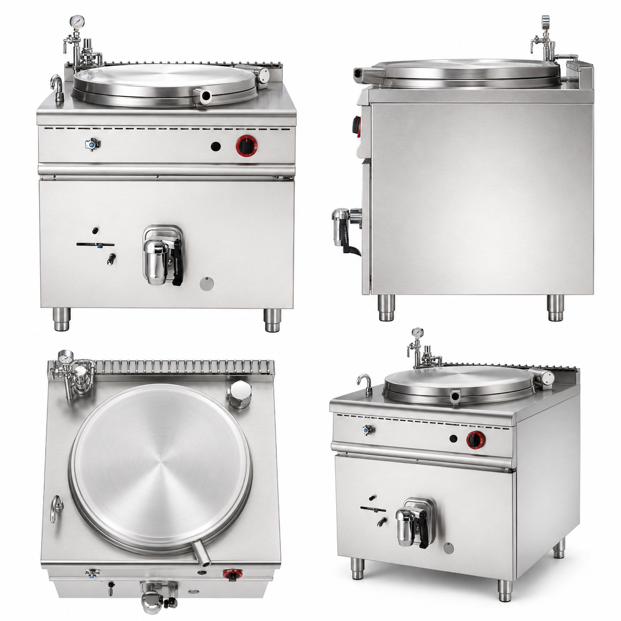 Commercial 150L Gas Indirect Heating Jacketed Kettle | LPG/NG Boiling Pan JZ-G150