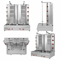 Commercial Double-Spit Gas Shawarma Machine | 17kW LPG Doner Kebab Grill CG-950Q-2