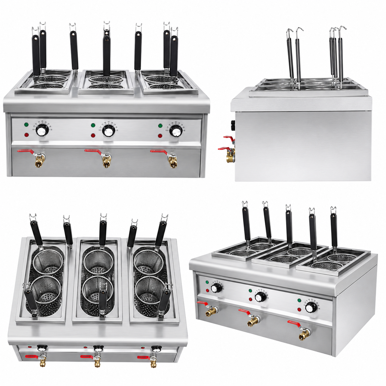 Commercial 6-Basket Countertop Electric Pasta Cooker | Noodle Boiler DM-X6  TKD