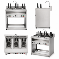 Commercial 6-Basket Electric Pasta Cooker | Floor-Standing Noodle Boiler DM-6