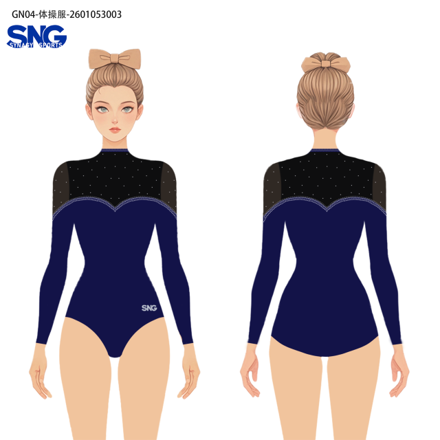 Wholesale Girls Gymnastics Leotards Stretch Material For Children Artistic Rhythmic Gymnastics Daily Practice Stock Supply
