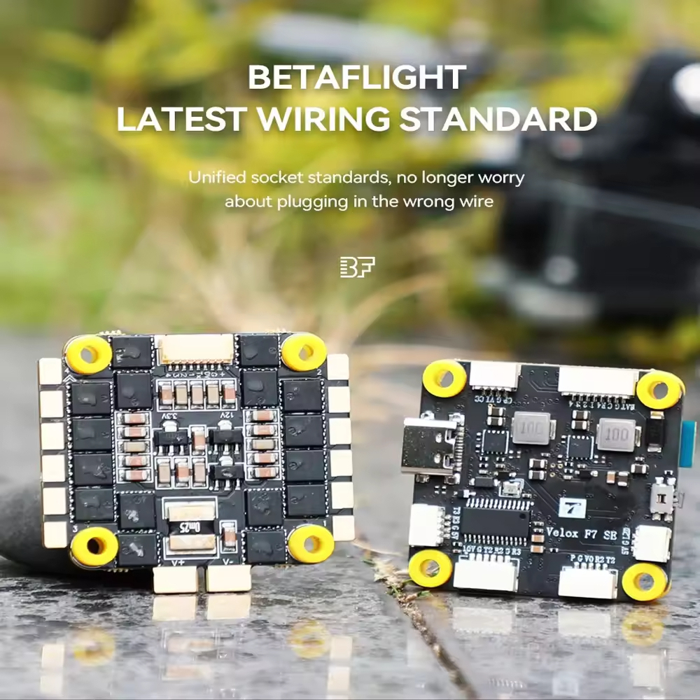 T-type motor Velox F7 SE flight controller FC V50A SE 6S 4in1 ESC HD stack for remote-controlled FPV racing drone freestyle long-range unmanned quadcopter,upbh827,遥控FPV赛车自由式远程无人驾驶四轴飞行器的T型电机Velox F7 SE飞行控制器FC V50A SE 6S 4in1 ESC高清堆栈