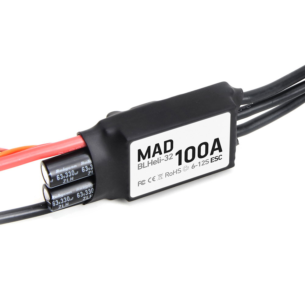 MAD BL-32 100A 6-12S Without BEC Single ESC Lightweight Electronic Speed Control FPV Drone Remote Control Drone Motor FPV Drone Brushless Esc,upbh827,MAD BL-32 100A 6-12S无BEC单ESC轻型电子速度控制FPV无人机遥控无人机电机FPV无人机无刷Esc