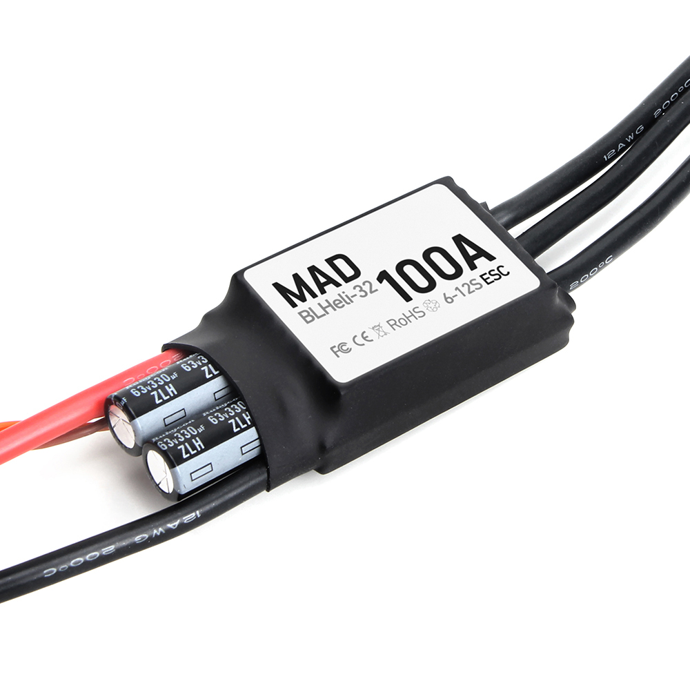 MAD BL-32 100A 6-12S Without BEC Single ESC Lightweight Electronic Speed Control FPV Drone Remote Control Drone Motor FPV Drone Brushless Esc,upbh827,MAD BL-32 100A 6-12S无BEC单ESC轻型电子速度控制FPV无人机遥控无人机电机FPV无人机无刷Esc