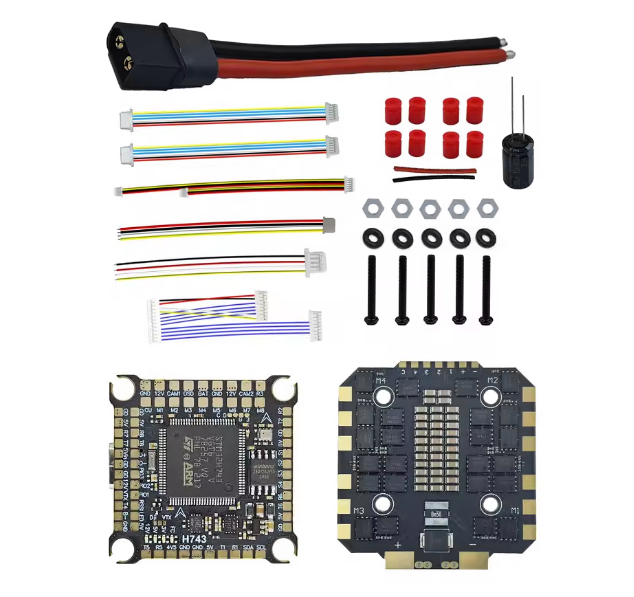 120A 100A 80A 3-12S 4IN1 ESC H743 Stack H7 FC flight controller is suitable for MARK4 13-inch FPV drone frame,upbh827,120A 100A 80A 3-12S 4IN1 ESC H743 Stack H7 FC 飞控器适用于 MARK4 13英寸 FPV 无人机框架