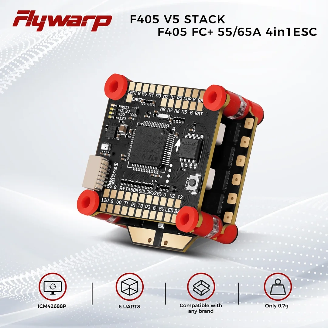 FC F405 F7 FC F722 Flight Controller, 55A/65A 4-in-1 ESC, 4-8S, Stackable, ICM42688, 30.5X30.5mm, Suitable for FPV Drone Remote-Controlled Aircraft,upbh827,FlyWarp F4 FC F405 F7 FC F722 飞控 55A/65A 四合一电调 4-8S 堆叠式 ICM42688 30.5X30.5mm 适用于 FPV 无人机遥控飞机