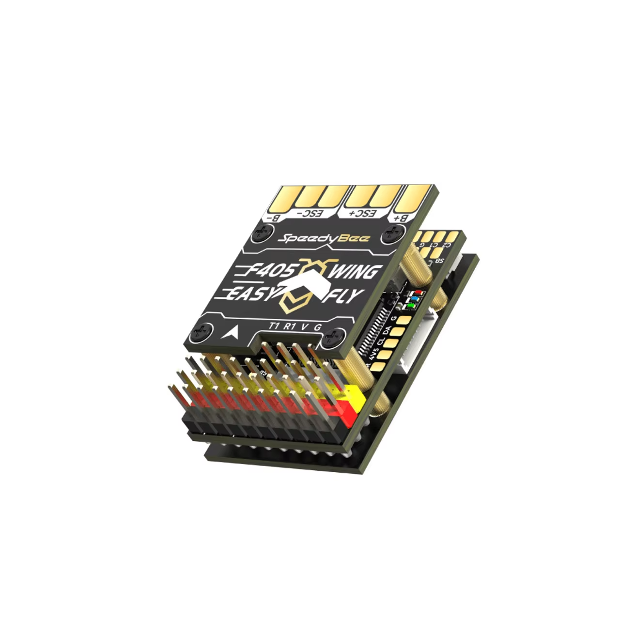 F405 WING MINI Fixed-Wing Flight Controller FC ESC Stack STM32F405 Suitable for Remote Control Racing Cars, FPV Freestyle Drone Models, UAV,upbh827,F405 WING MINI 固定翼飞行控制器 FC ESC Stack STM32F405 适用于遥控赛车 FPV 自由式无人机模型 UAV