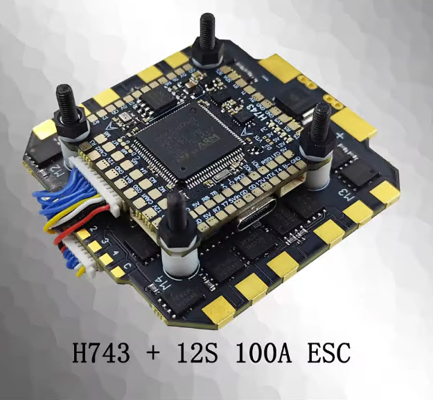 120A 100A 80A 3-12S 4IN1 ESC H743 Stack H7 FC flight controller is suitable for MARK4 13-inch FPV drone frame,upbh827,120A 100A 80A 3-12S 4IN1 ESC H743 Stack H7 FC 飞控器适用于 MARK4 13英寸 FPV 无人机框架