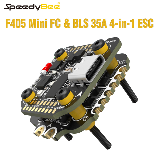 F405 Mini Stackable Flight Controller FC BLS 35A V2 3-6S 20x20 4-in-1 ESC Dual BECs for Remote Control FPV Racing Drones