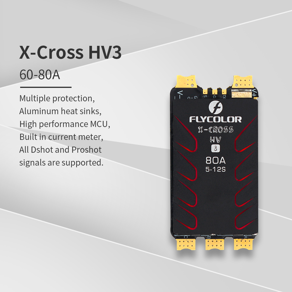 Flycolor X-cross HV ESC BL-32 Bit 5-12S 60A 80A 120A 160A Brushless Speed Controller is suitable for remote-controlled multi-rotor drones and FPV aircraft,upbh827,Flycolor X-cross HV ESC BL-32 Bit 5-12S 60A 80A 120A 160A 无刷调速器适用于遥控多轴无人机 FPV 飞机