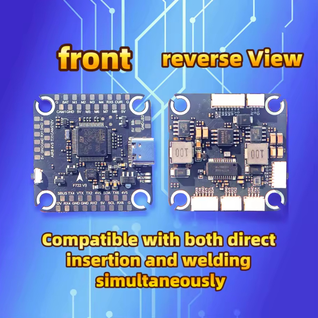 F722 V3 Flight Controller Drone FC Stack Module 3-8s Input Voltage 30.5*30.5mm 5V/12V BEC Suitable for Remote Control Multirotor FPV Drone Accessories,upbh827,F722 V3 飞控无人机FC堆叠模块 3-8s 输入电压 30.5*30.5mm 5V/12V BEC 适用于遥控多旋翼FPV无人机配件