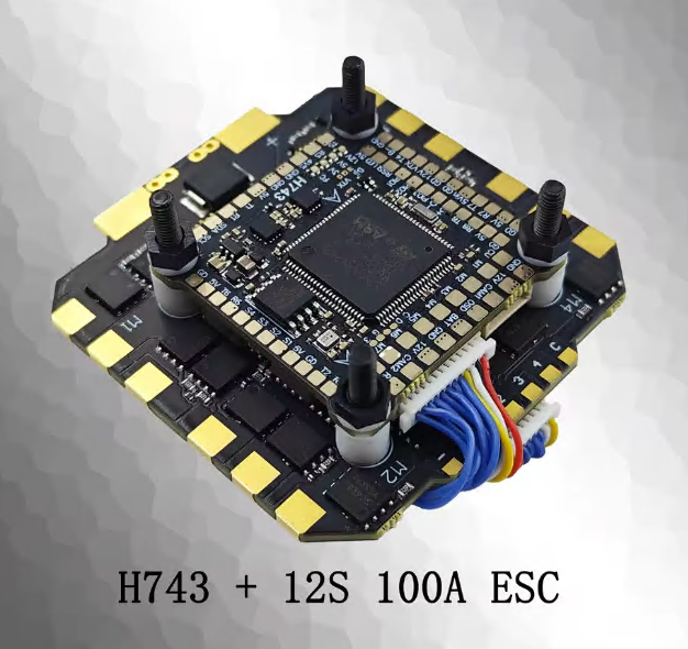 120A 100A 80A 3-12S 4IN1 ESC H743 Stack H7 FC flight controller is suitable for MARK4 13-inch FPV drone frame,upbh827,120A 100A 80A 3-12S 4IN1 ESC H743 Stack H7 FC 飞控器适用于 MARK4 13英寸 FPV 无人机框架