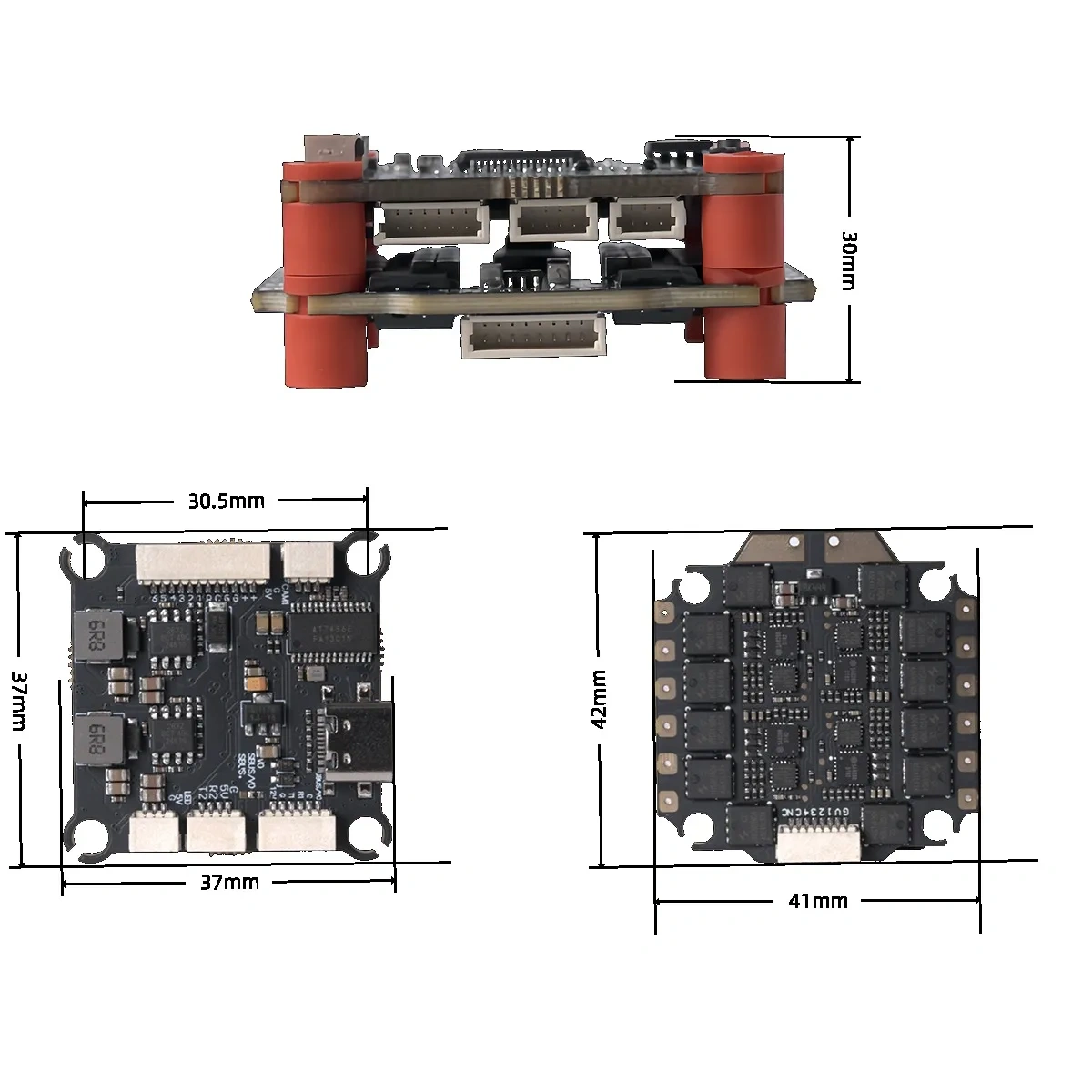 F405, F405HD, F7, F722 비행 컨트롤러, F4 V5 FC + 65A 4-in-1 BLheli_S ESC 스택 (30.5*30.5mm) - 원격 조종 FPV 레이싱 드론에 적합