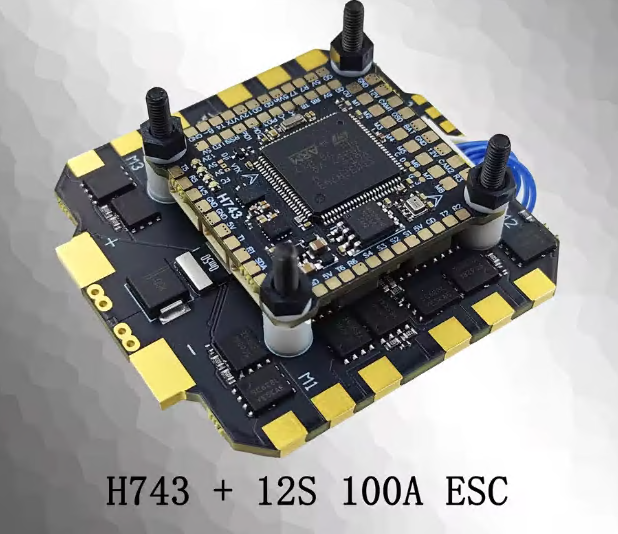 120A 100A 80A 3-12S 4IN1 ESC H743 Stack H7 FC flight controller is suitable for MARK4 13-inch FPV drone frame,upbh827,120A 100A 80A 3-12S 4IN1 ESC H743 Stack H7 FC 飞控器适用于 MARK4 13英寸 FPV 无人机框架