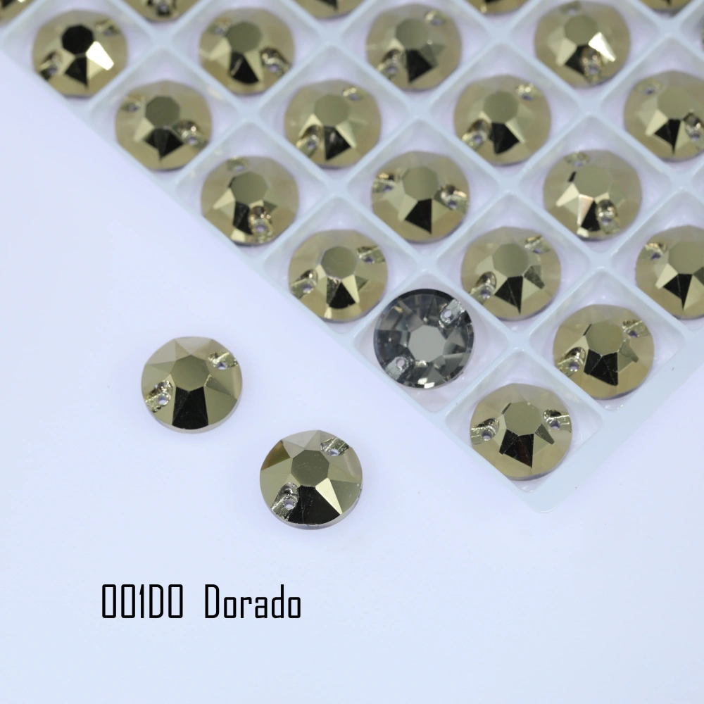 Rhinestone Xirius Sew-on Stone Crystal Plating Effect Glass Sewing Stones for Clothing Clothing Decoration Stone Hand-Sewn Stone