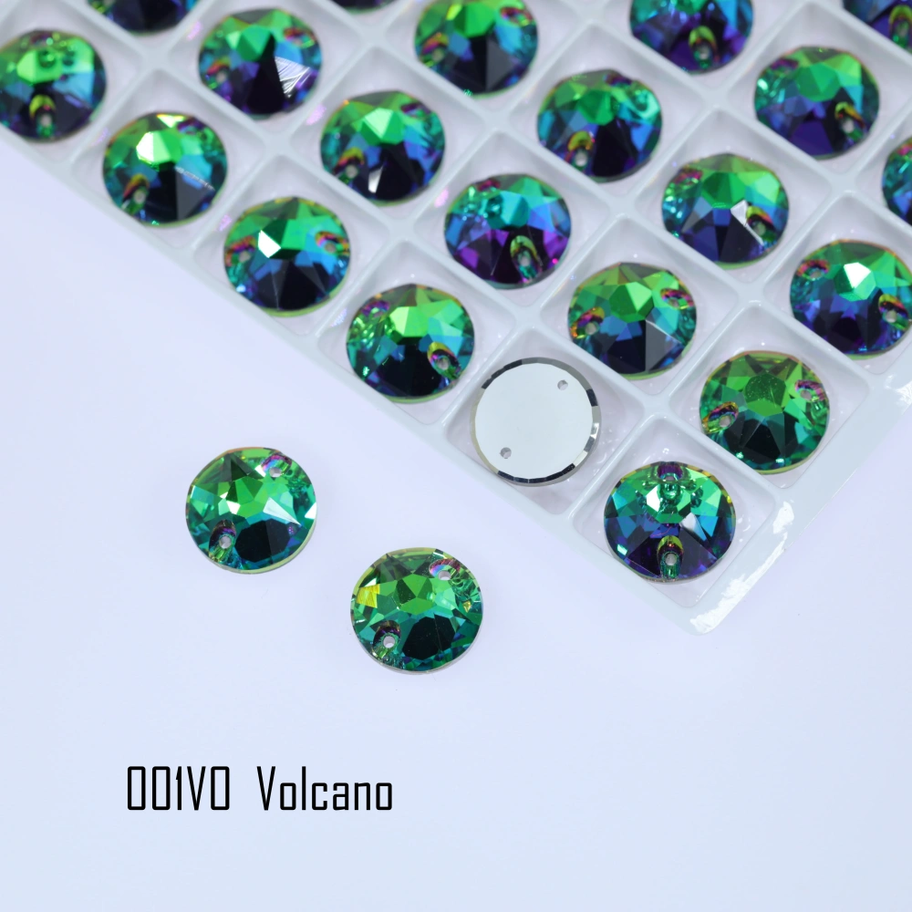 Rhinestone Xirius Sew-on Stone Crystal Plating Effect Glass Sewing Stones for Clothing Clothing Decoration Stone Hand-Sewn Stone