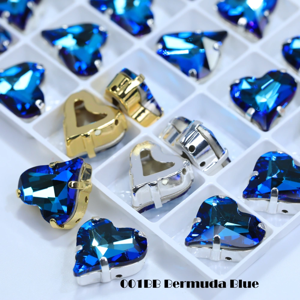 Shiny AB Crystal Top Rhinestones 4809 Sweet Heart Fancy Stone Claw Drill for DIY Jewelry Making Nail Arts Clothing Decorations