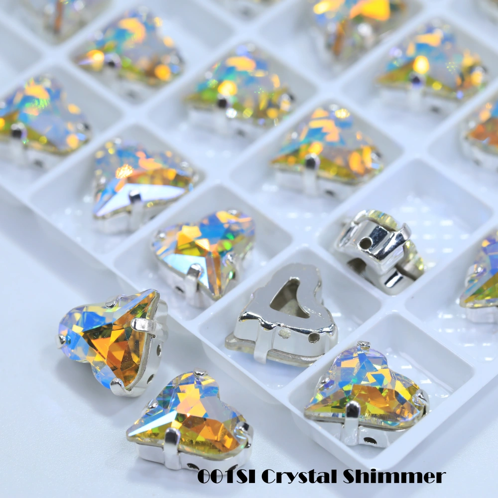 Shiny AB Crystal Top Rhinestones 4809 Sweet Heart Fancy Stone Claw Drill for DIY Jewelry Making Nail Arts Clothing Decorations