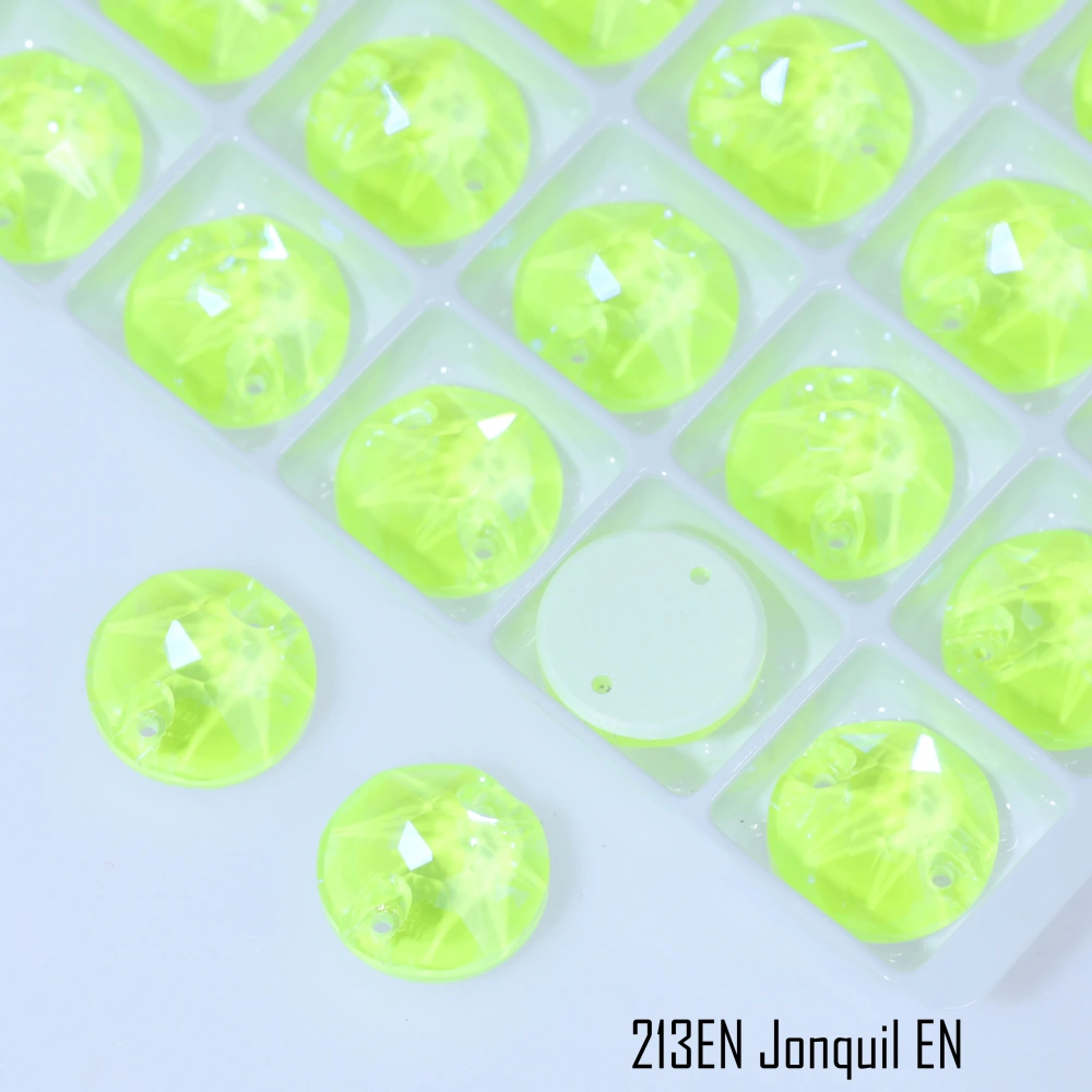 Xirius Sew-on Stone Crystal Paint Effect EN Nightglow effect Rhinestone Crystal Glass Sewing Stones for Clothing Decoration