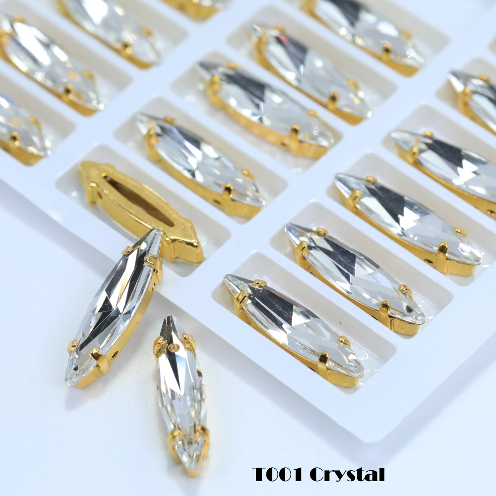 All Size Colour Sphinx Eye Fancy Stone Glass Crystal Sew on Rhinestones Gold Silver Claw Rhinestones For Garment Clothes Bags