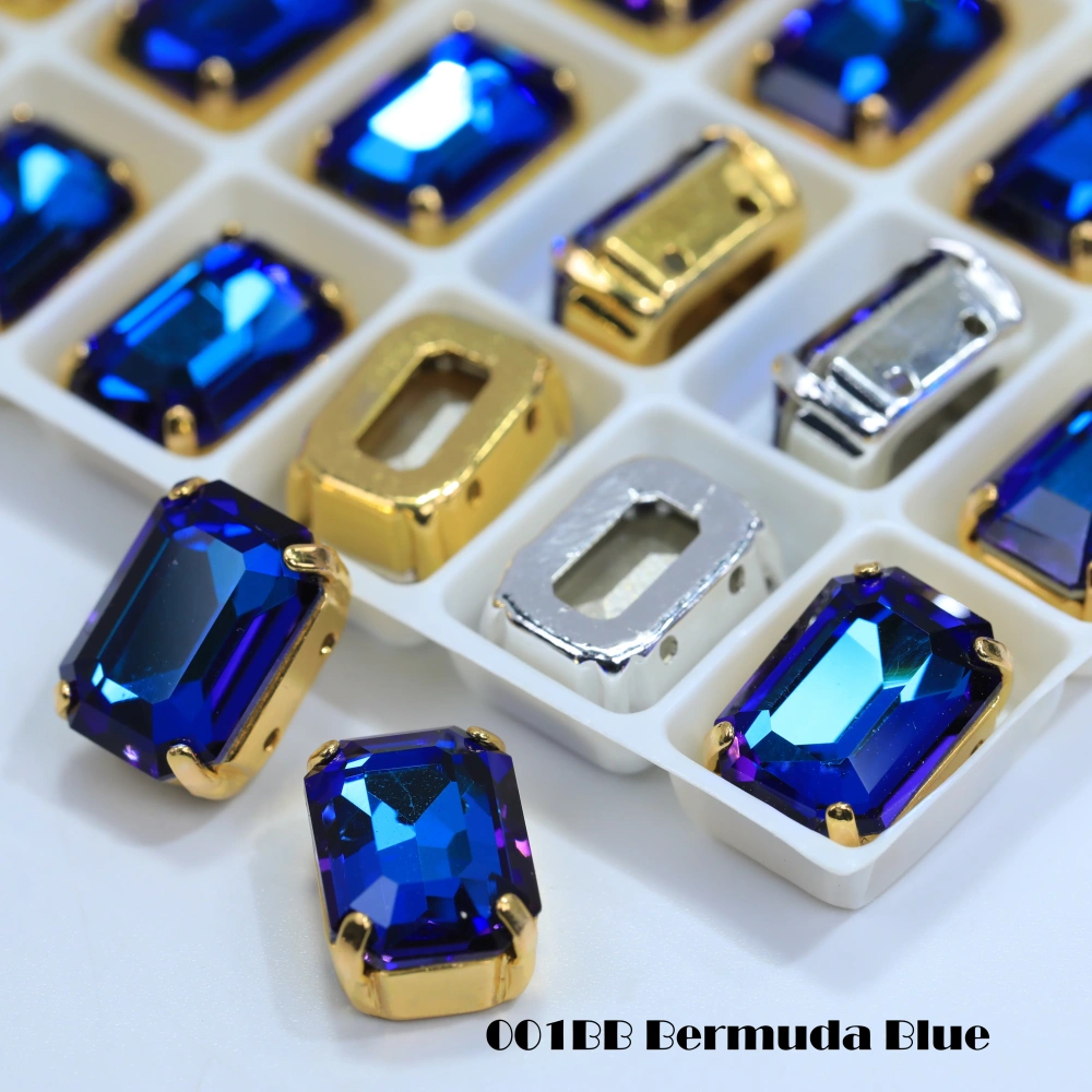 Cushion Octagon Fancy Stone Rhinestone Octagon Crystal Stone Shiny Glass Fancy Stone Bags Shoes Jewelry DIY Craft Accessories