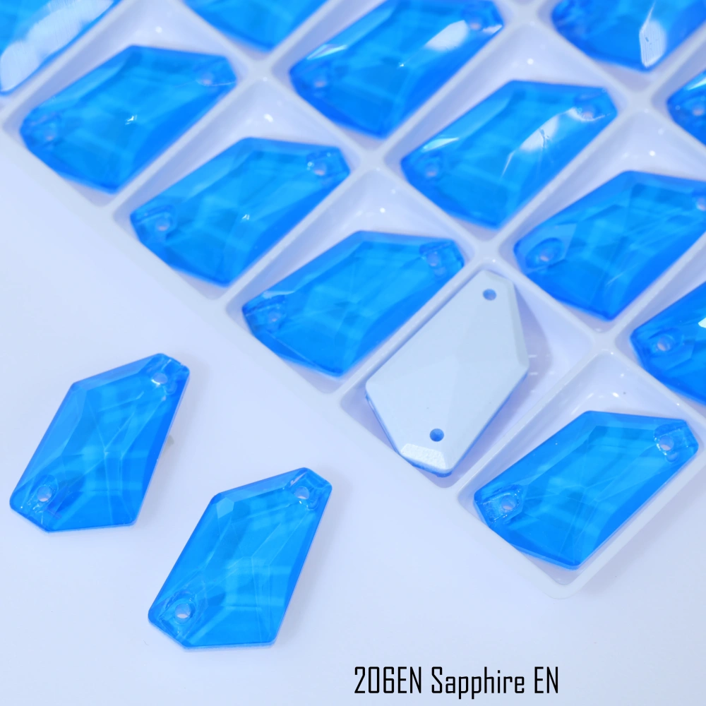De-Art Luminous Glass Crystal Sew-on Stones Top Quality Plaint Effect Sparkling Fancy Flat Back Rhinestones for Sewing Shoes Bag