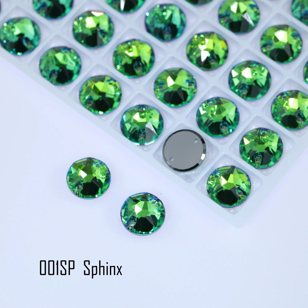 Rhinestone Xirius Sew-on Stone Crystal Plating Effect Glass Sewing Stones for Clothing Clothing Decoration Stone Hand-Sewn Stone