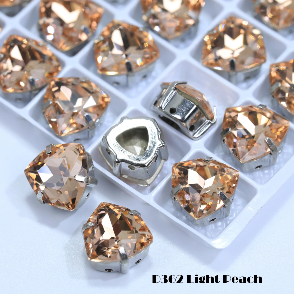 Sparkly Color Tiger Head Glass Crystal Trillant Fancay Sew-On Stones Bling Clothes Phone Case Bag Decor DIY Craft Making Supplie