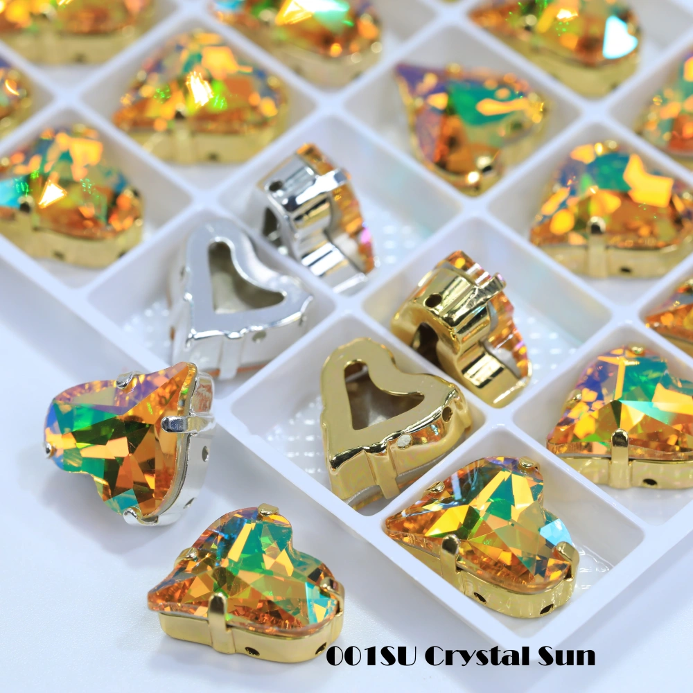 Shiny AB Crystal Top Rhinestones 4809 Sweet Heart Fancy Stone Claw Drill for DIY Jewelry Making Nail Arts Clothing Decorations