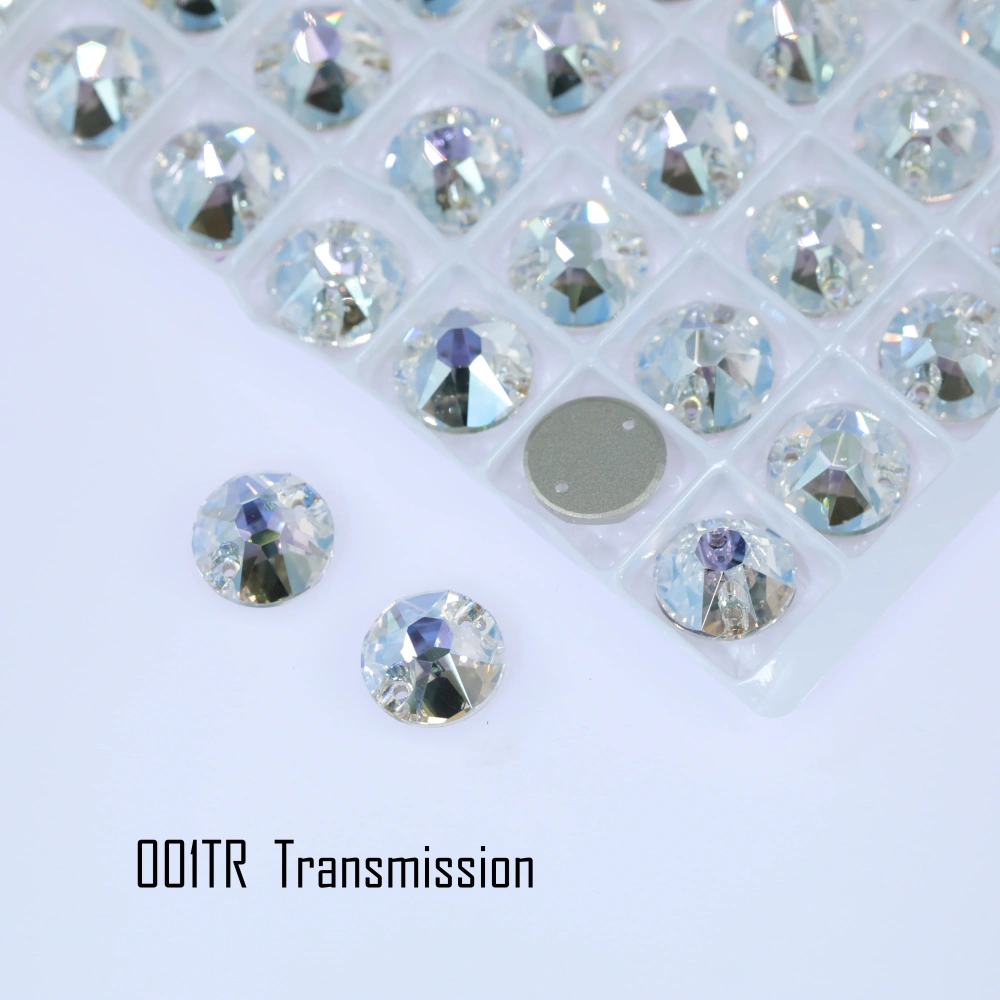 Rhinestone Xirius Sew-on Stone Crystal Plating Effect Glass Sewing Stones for Clothing Clothing Decoration Stone Hand-Sewn Stone