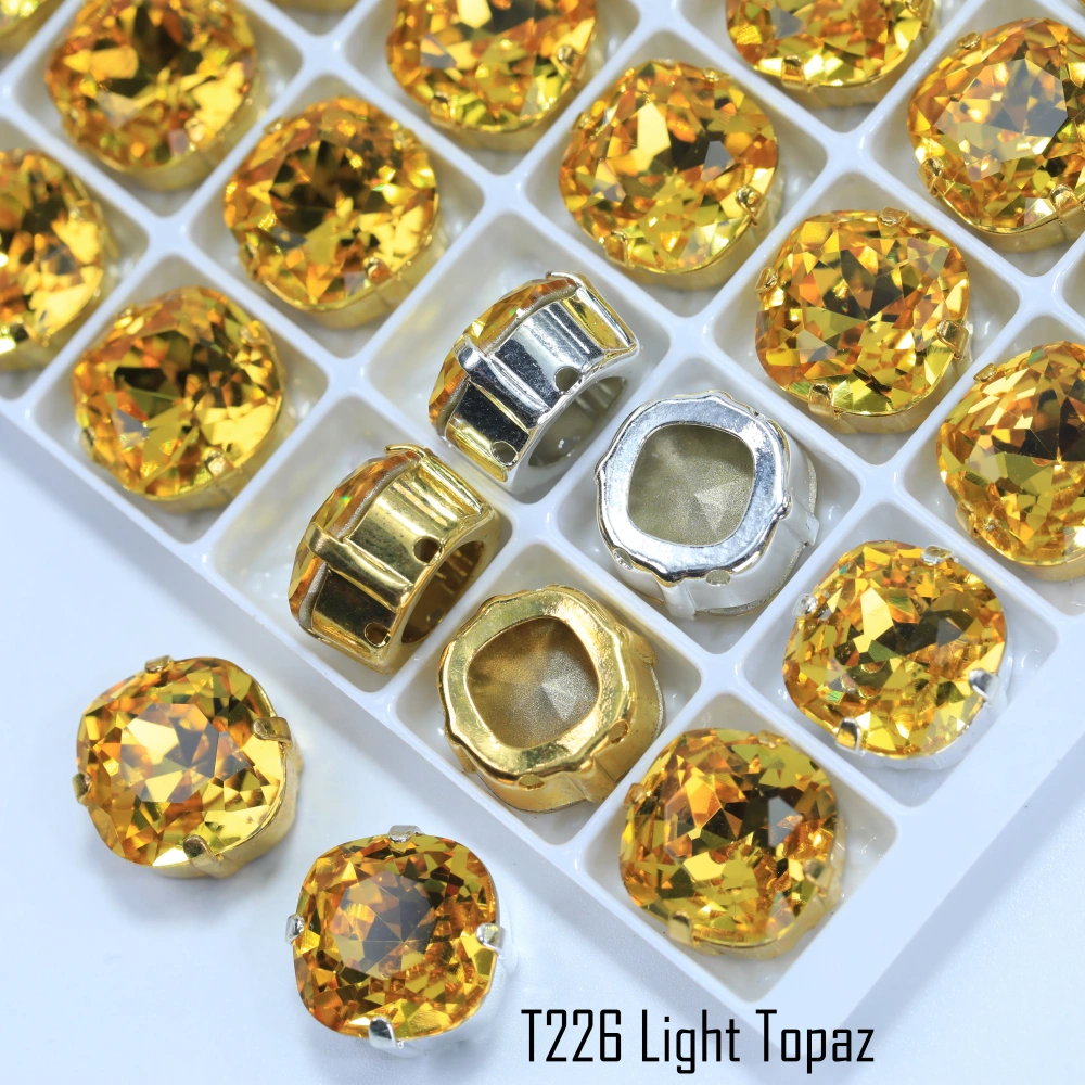 Normal Color Cushion Fancy Stone Claw-Set Rhinestones High-quality gold claw and silver claw claw drills used for clothing shoes