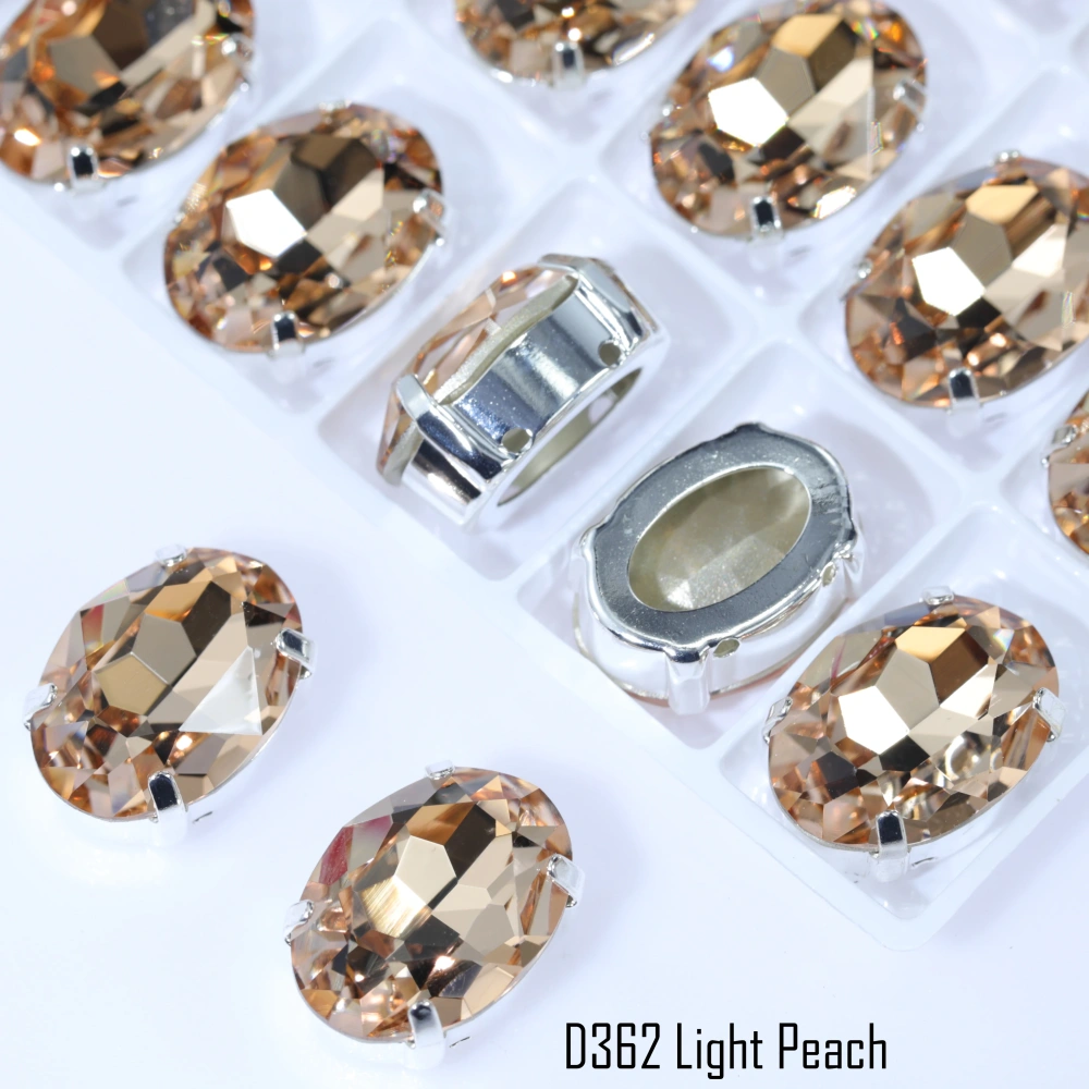 Large Size High-Quality Sparkling Oval Fancy Stones Glass Crystal Rhinestones 20mm 30mm for DIY Jewelry Making Wedding Dress Bag