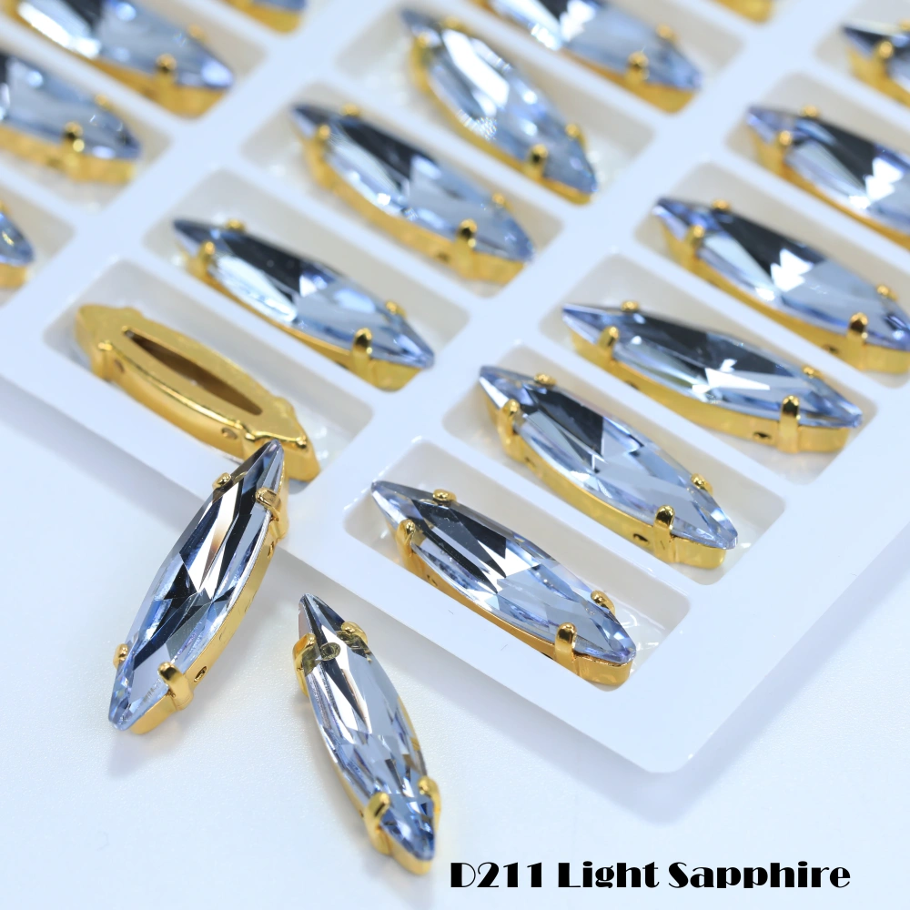 All Size Colour Sphinx Eye Fancy Stone Glass Crystal Sew on Rhinestones Gold Silver Claw Rhinestones For Garment Clothes Bags