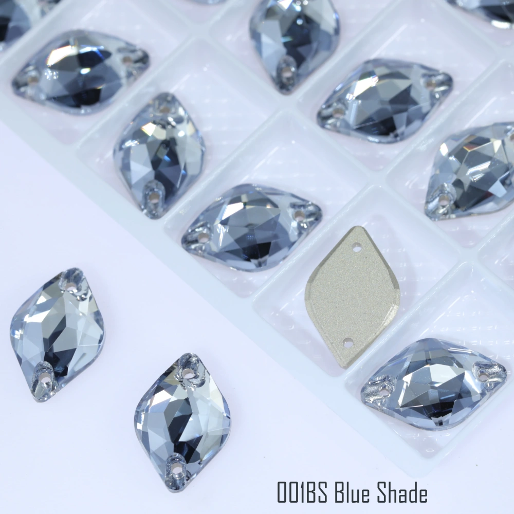Lemon Sew-on Stone Crystal Plating Effect Top Quality K9 Glass Crystal Rhinestones Sparkling Fancy Sewing Stones for Clothing