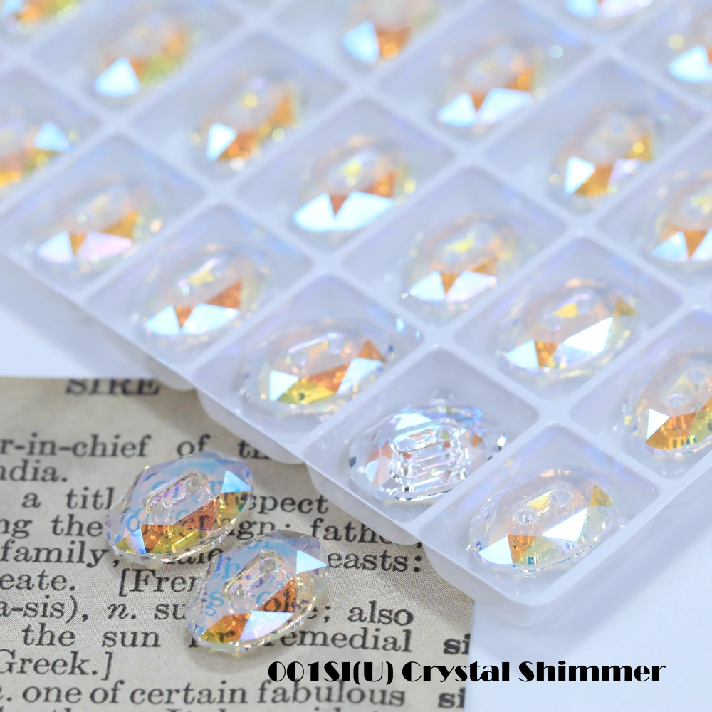 Normal Color Rhinestones Oval Buttons Stone-Design Version Superior Glass Crystal Sparkling Fancy DIY Wedding Dress Accessories