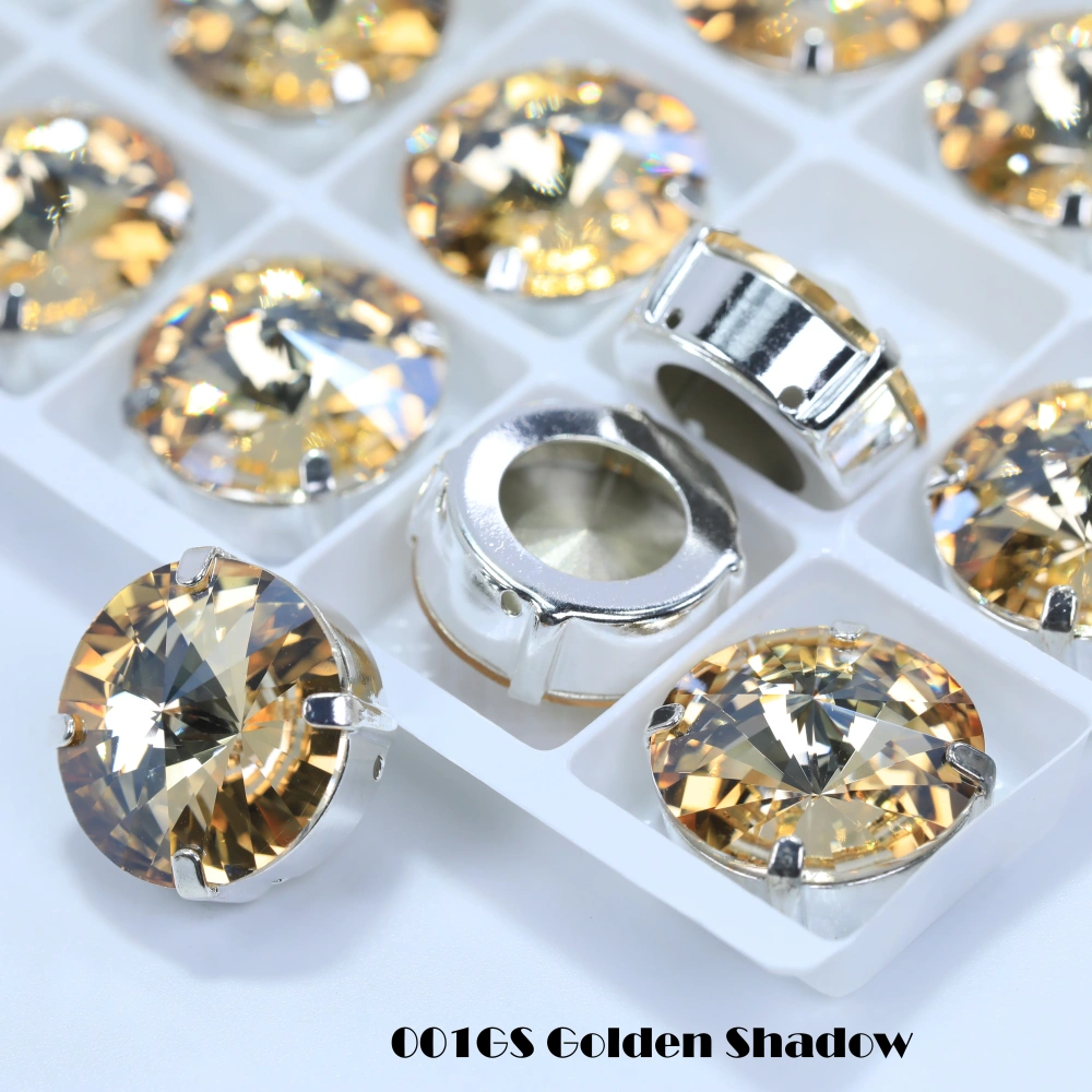 Satellite Shape Sew-on Rhinestones White Coated High Quality Glass Crystal DIY Phone Case Hair Bows Clothing Decoration Crafts
