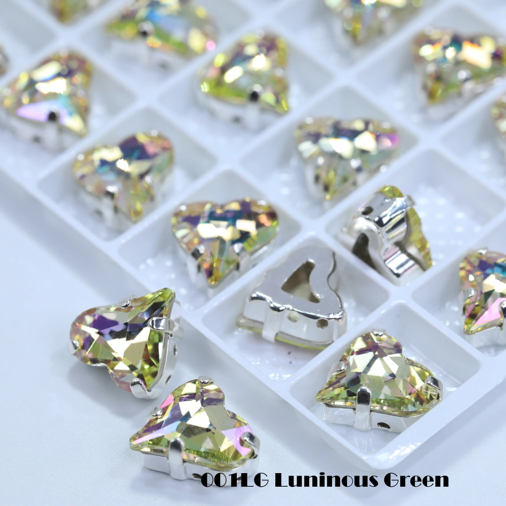 Shiny AB Crystal Top Rhinestones 4809 Sweet Heart Fancy Stone Claw Drill for DIY Jewelry Making Nail Arts Clothing Decorations
