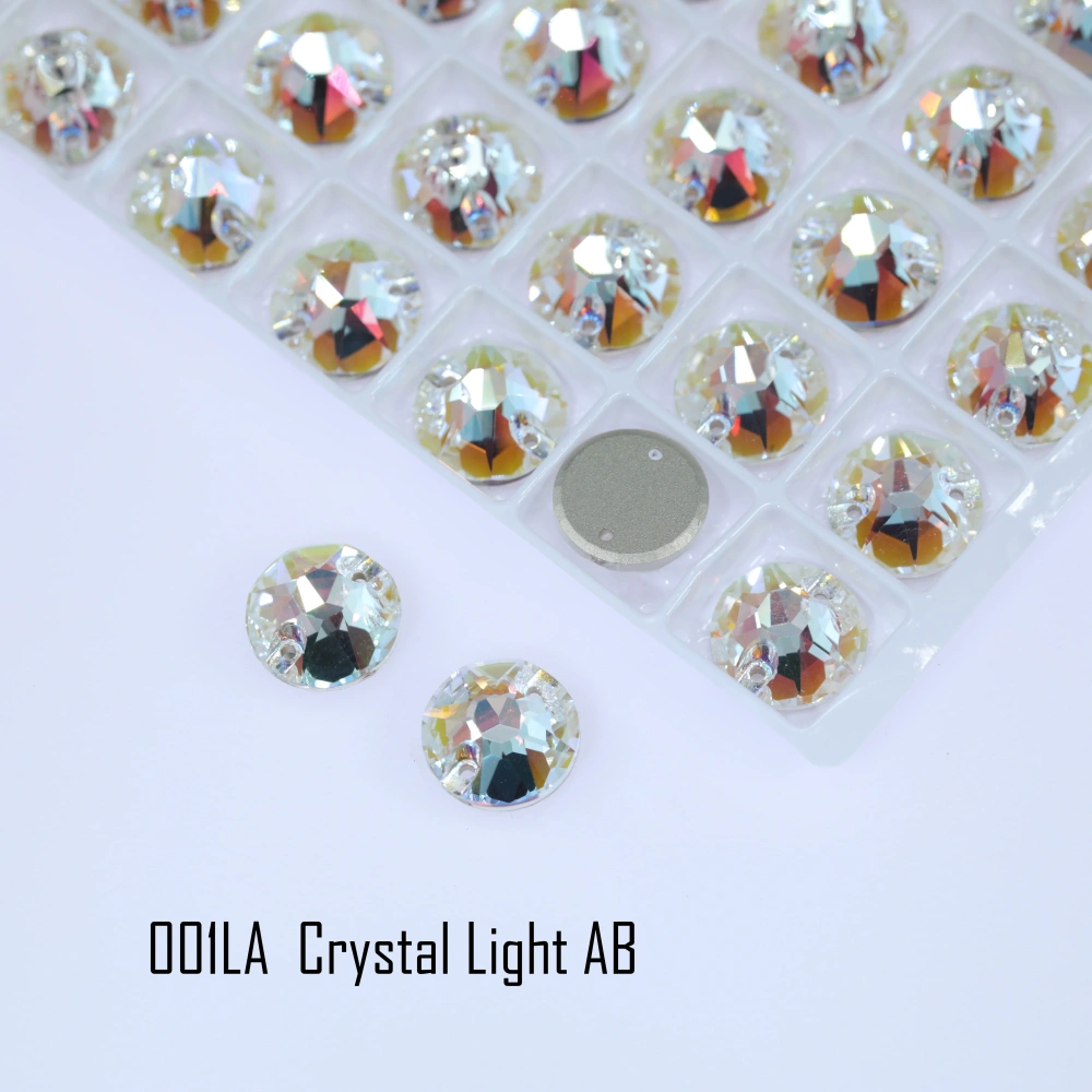 Rhinestone Xirius Sew-on Stone Crystal Plating Effect Glass Sewing Stones for Clothing Clothing Decoration Stone Hand-Sewn Stone