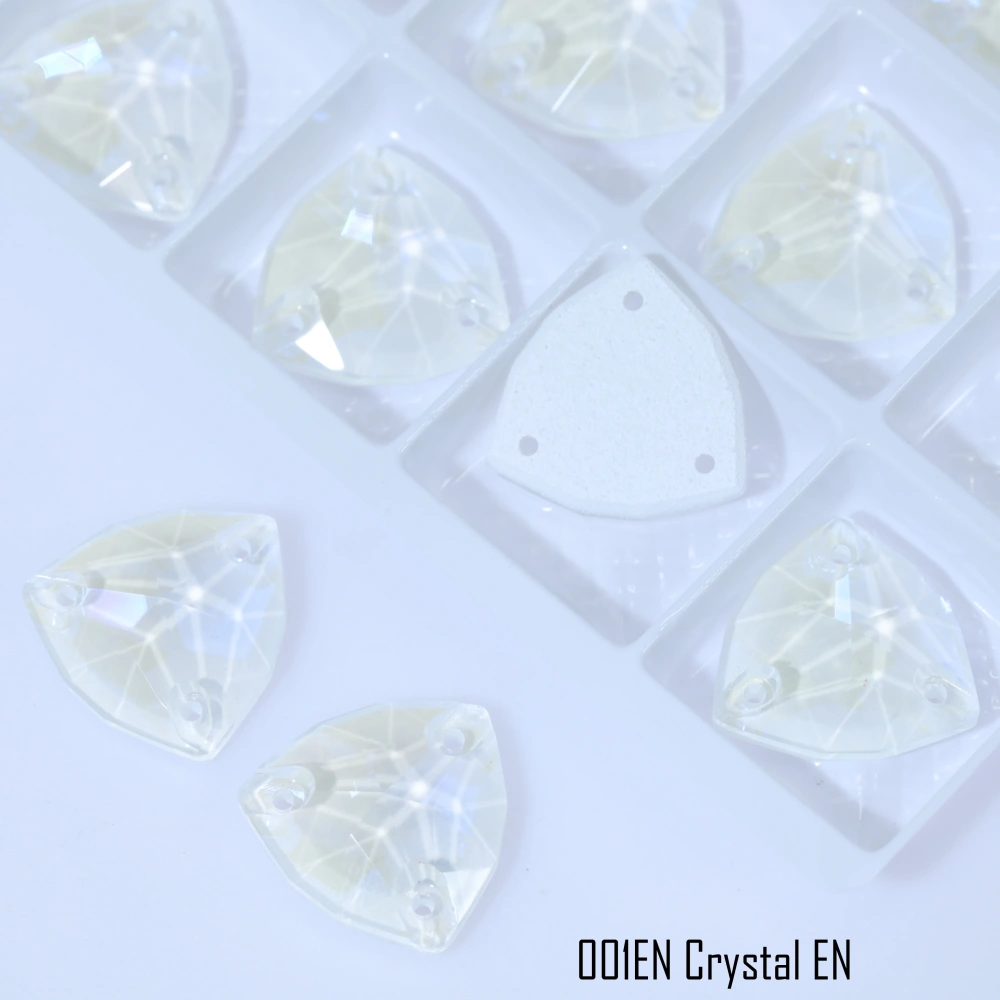 Trilliant Sew-on Rhinestones Top Quality Glass Crystal Paint Effect EN FlatBack Easy to Sew for Wedding Dress Jacket Bag Shoes
