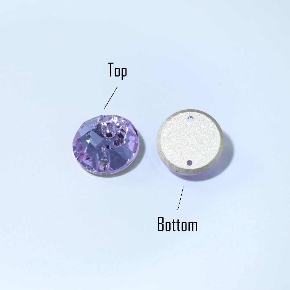 Rhinestone Xirius Sew-on Stone Crystal Plating Effect Glass Sewing Stones for Clothing Clothing Decoration Stone Hand-Sewn Stone