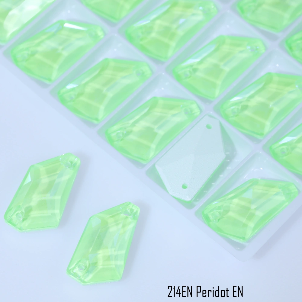 De-Art Luminous Glass Crystal Sew-on Stones Top Quality Plaint Effect Sparkling Fancy Flat Back Rhinestones for Sewing Shoes Bag