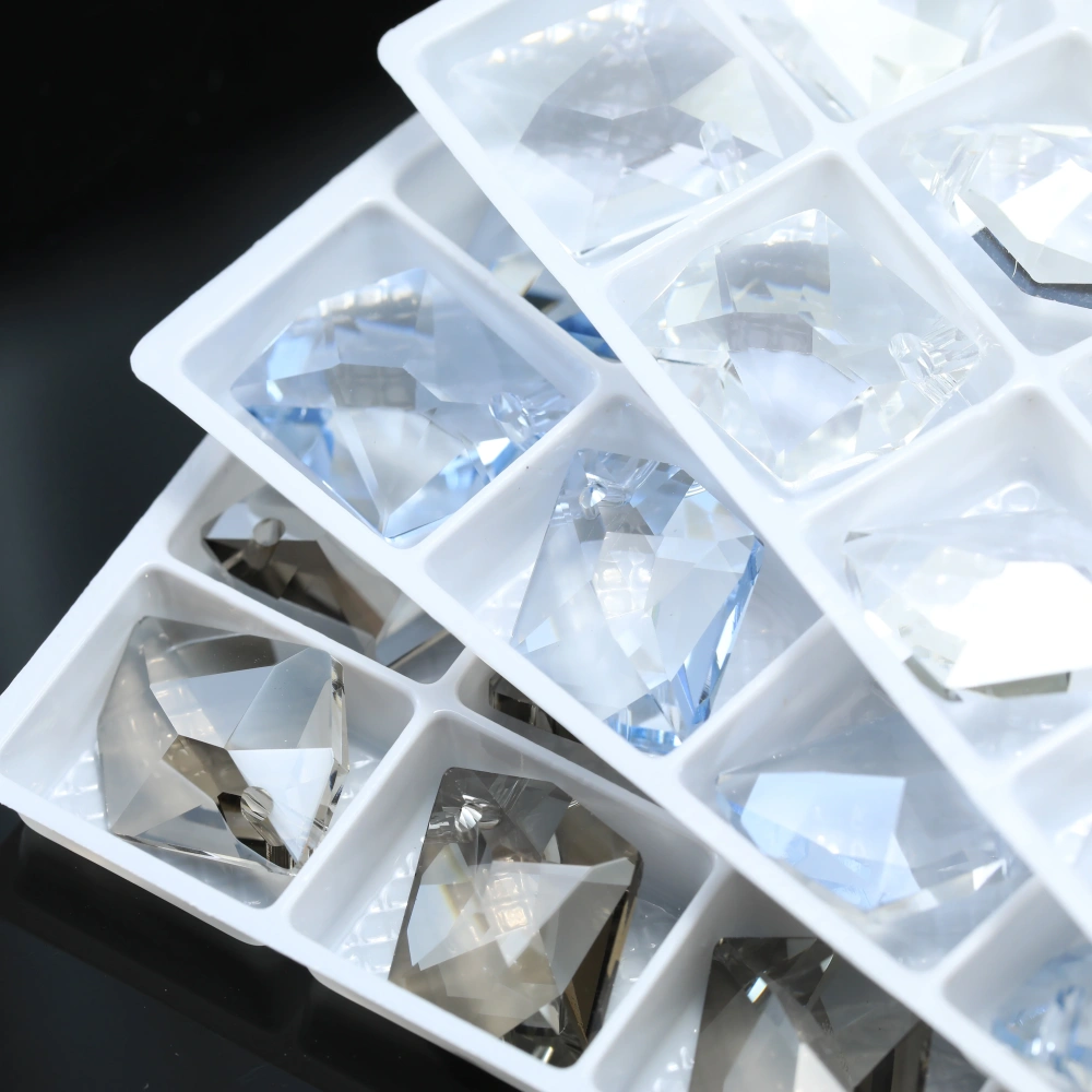 Bling 6680 Cosmic Pendant Crystal Charms Sparkling Single Hole Rhinestones for DIY Jewelry Making Necklace Earring Accessories