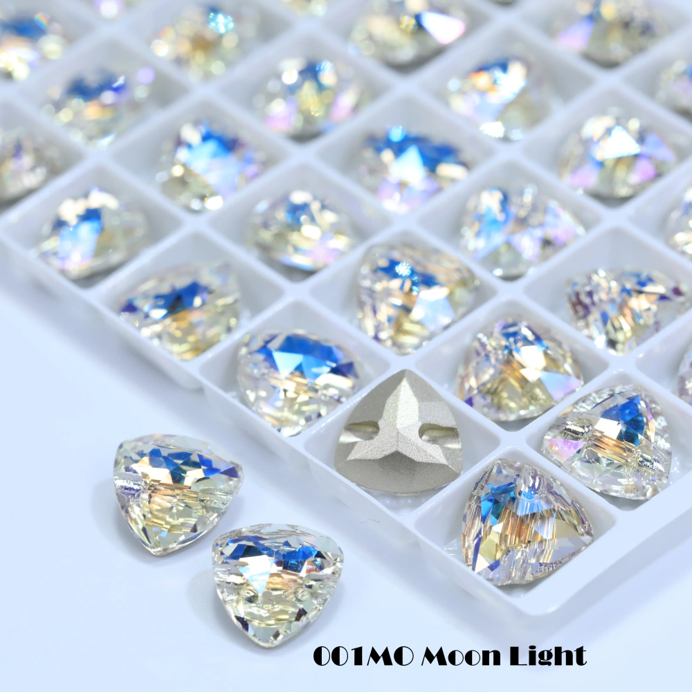 AB Trilliant Cross Hole Buttons Rhinestone Buttons  For Wedding Dress Shirt Sweater DIY Clothing Decor Accessories
