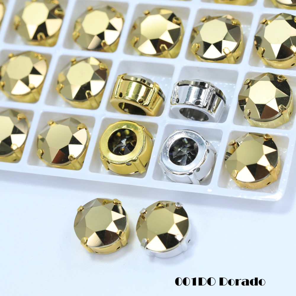 Gemstone Flower Size 6-16 Sharp Bottom Fancy Drill Shiny Glass Crystal Rhinestones Cloth Shoes  Art Decoration Jewelry Making